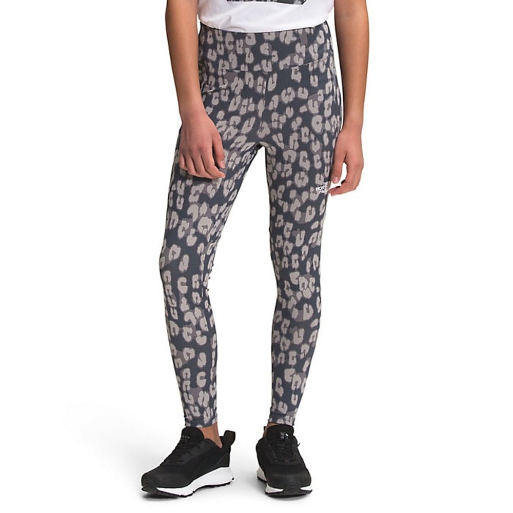 The North Face Teen Girls Size XL 18 Gray Leopard Activewear Leggings Never Worn - Picture 2 of 6